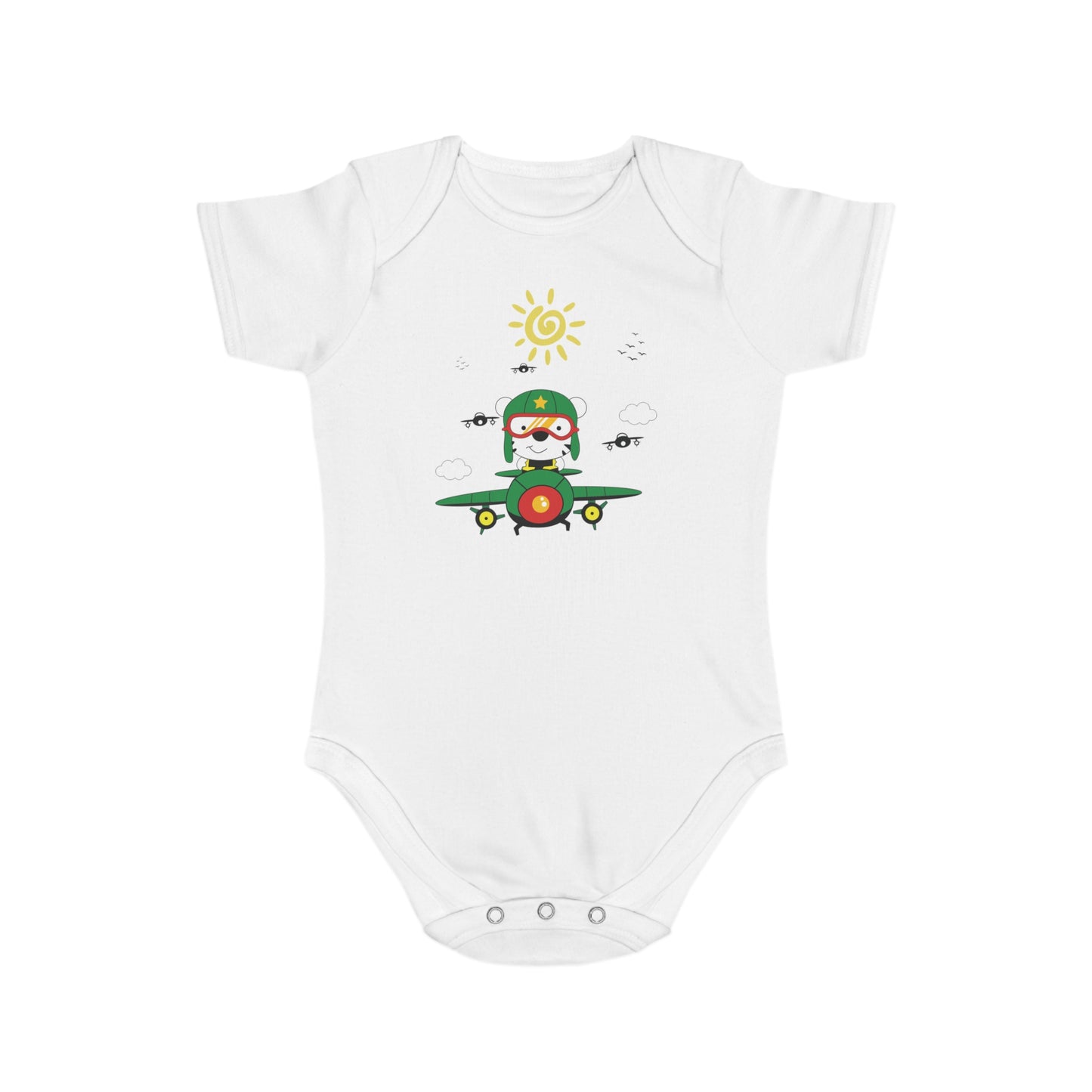 Pilot Vibes design baby bodysuit