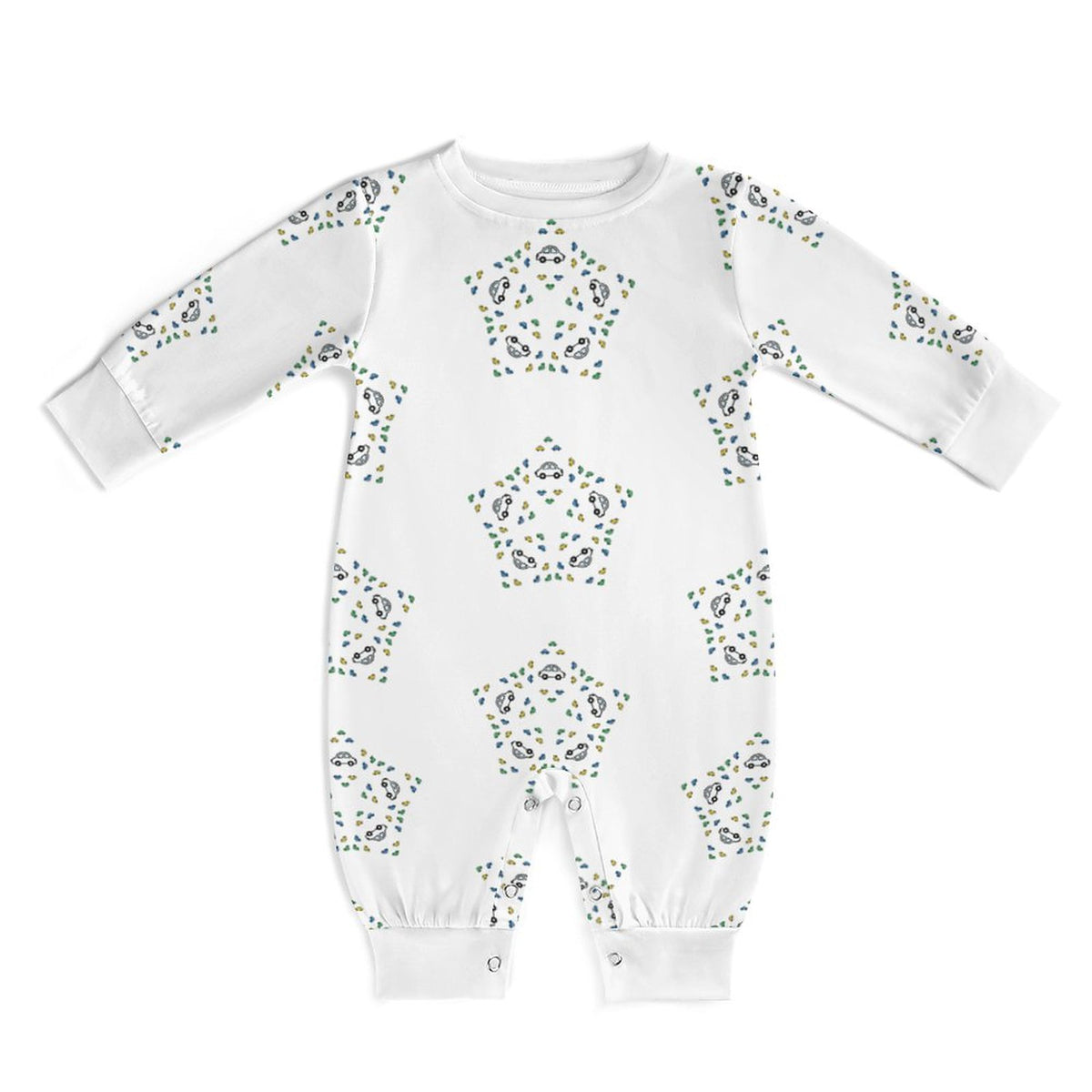 Baby Geometric Star Long Sleeve Romper