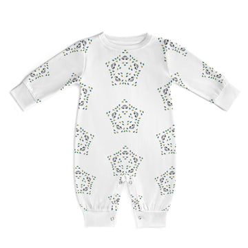 Baby Geometric Star Long Sleeve Romper