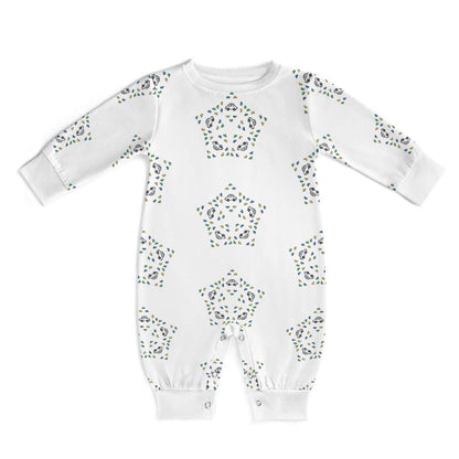 Baby Geometric Star Long Sleeve Romper