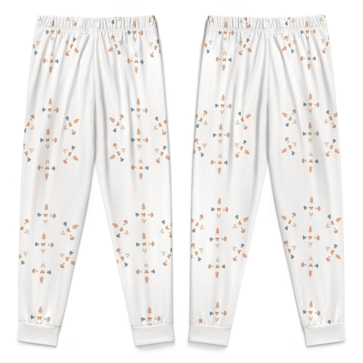 Girls' Geometric Print Long Sleeve Sleepwear Set