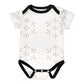 Cotton Baby Geometric Print Short Sleeve BoySuit