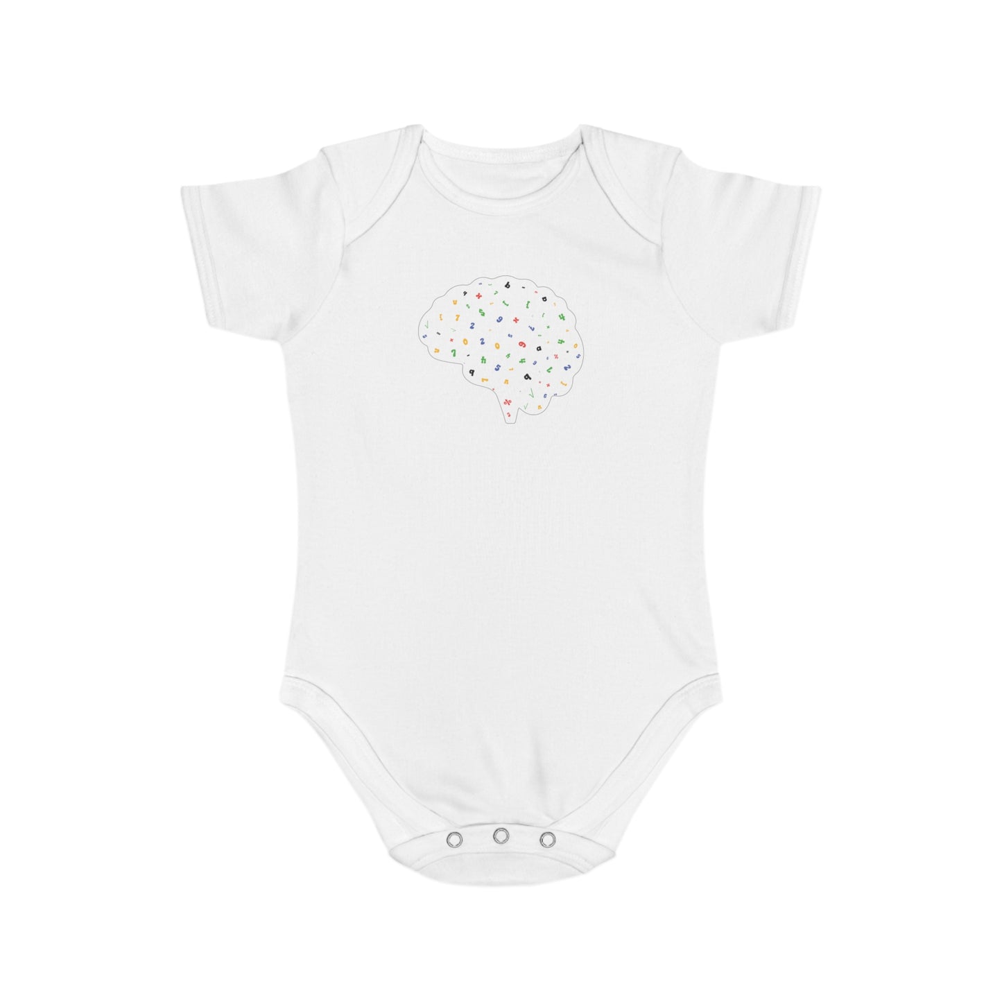 Math Mind design baby bodysuit
