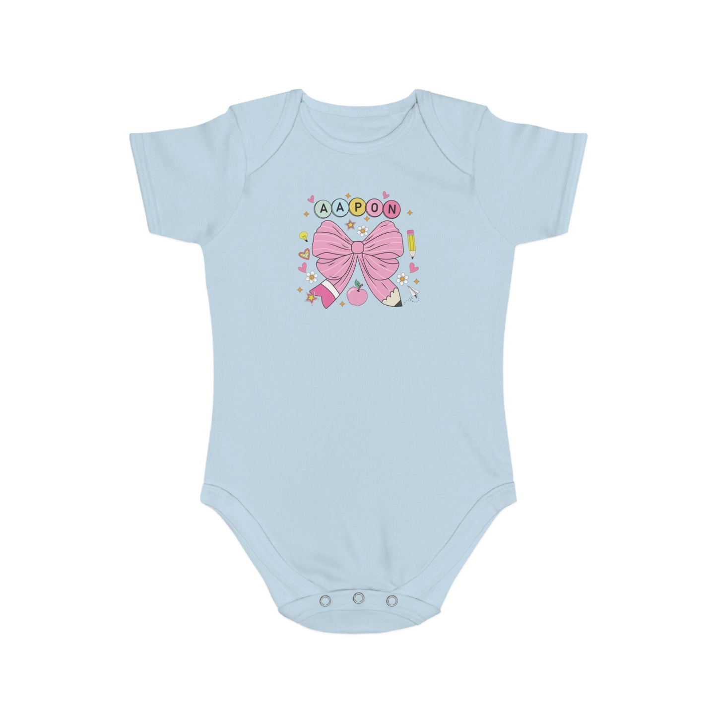 Pink Bow Magic design baby  bodysuit