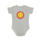 Happy Sun Vibes design baby bodysuit