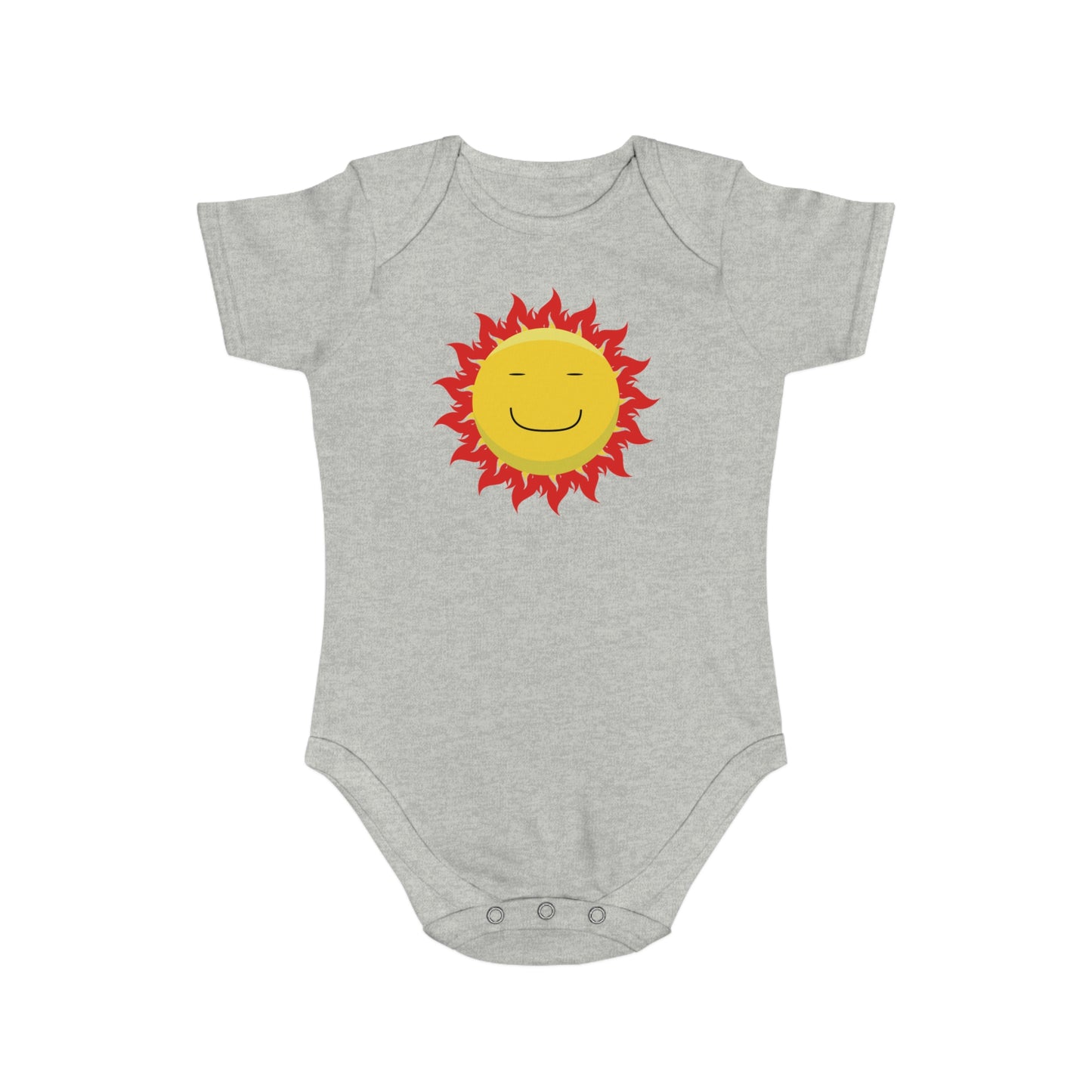 Happy Sun Vibes design baby bodysuit