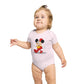 Cheerful Mouse design baby bodysuit