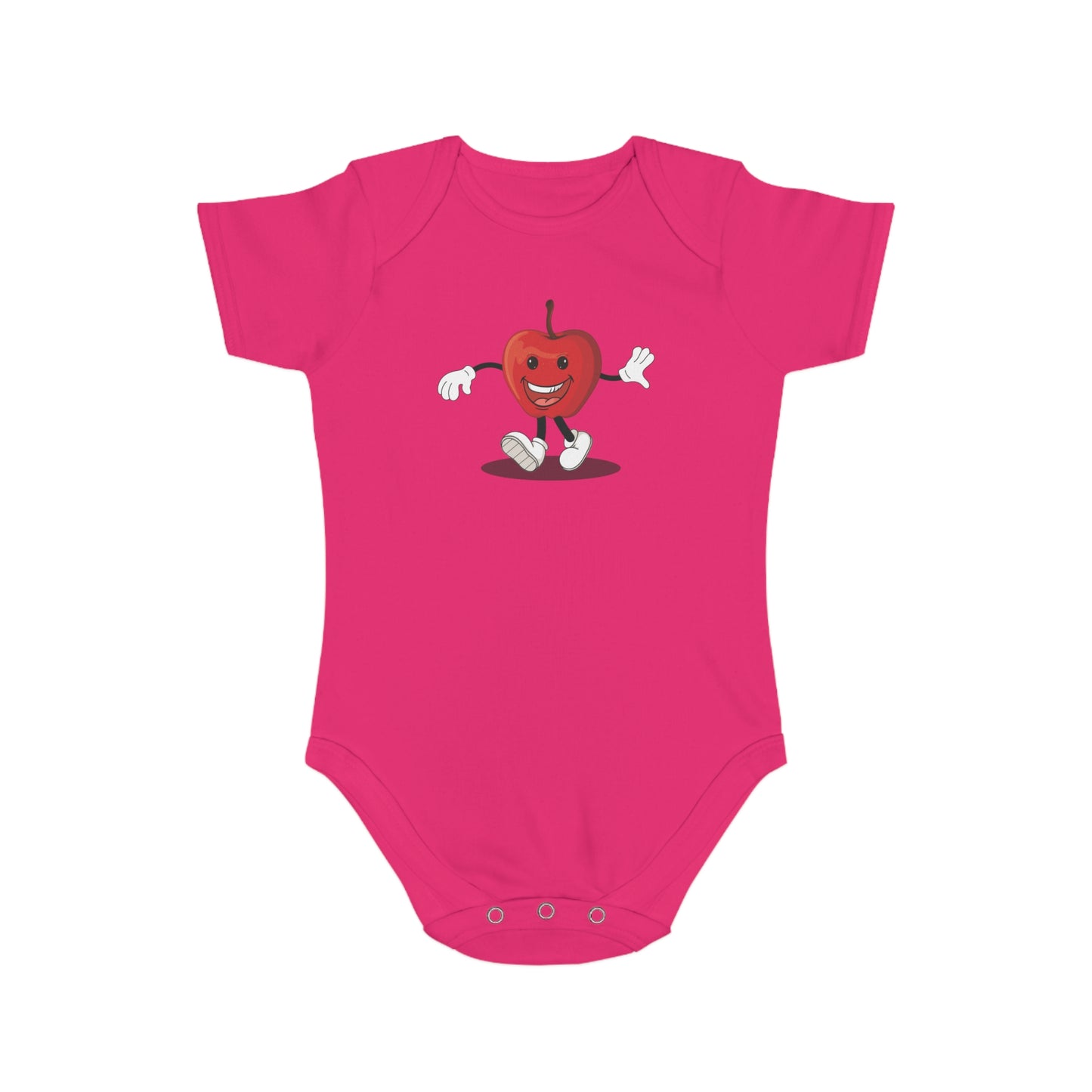 Happy Apple design baby baby bodysuit