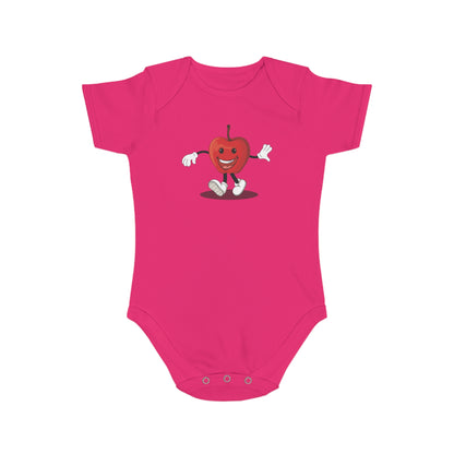 Happy Apple design baby baby bodysuit