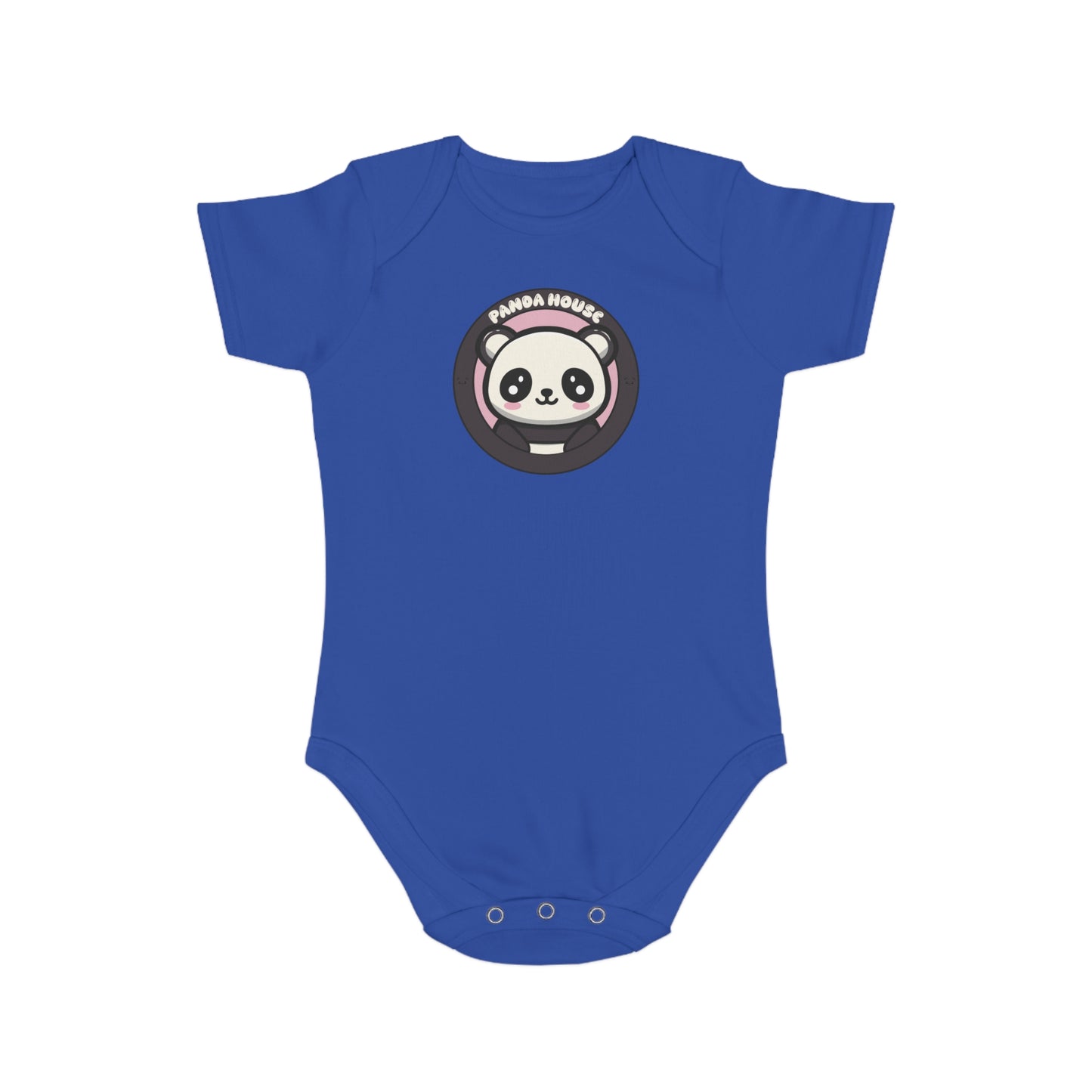 cute cartoon panda design baby bodysuit