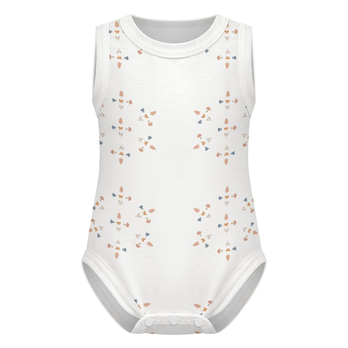 Baby Geometric Print Sleeveless Cotton Romper