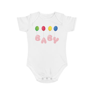 Baby Balloon Bliss Bodysuit | Soft Cotton Baby Wear