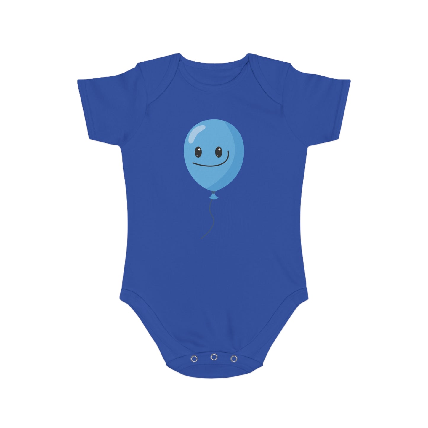 Playful Blue Balloon Baby Bodysuit