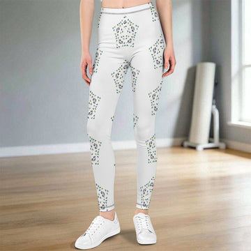 Girls' Geometric Star Yoga Leggings