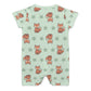 Cute Fox Print Short Sleeve Baby Bodysuit | 180gsm