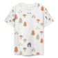 Unisex Kids' White Forest Print Graphic Tee