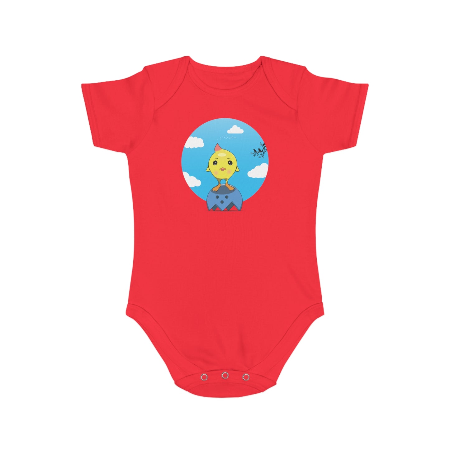Sunny Chick design baby  bodysuit