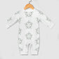 Geometric Star Cotton Long Sleeve Infant Bodysuit