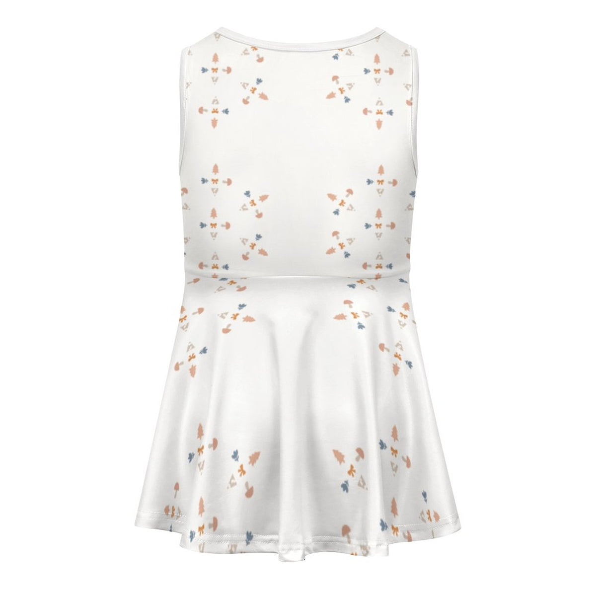 Girls' Geometric Print Sleeveless Skater Dress