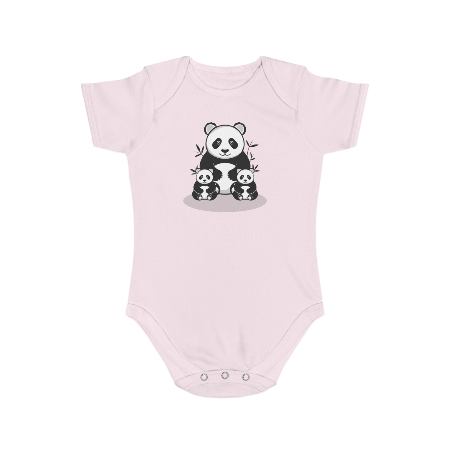 Panda Family Love design baby  bodysuit
