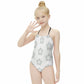 Cute Geometric Star Tie-Neck Swimsuit for Girls