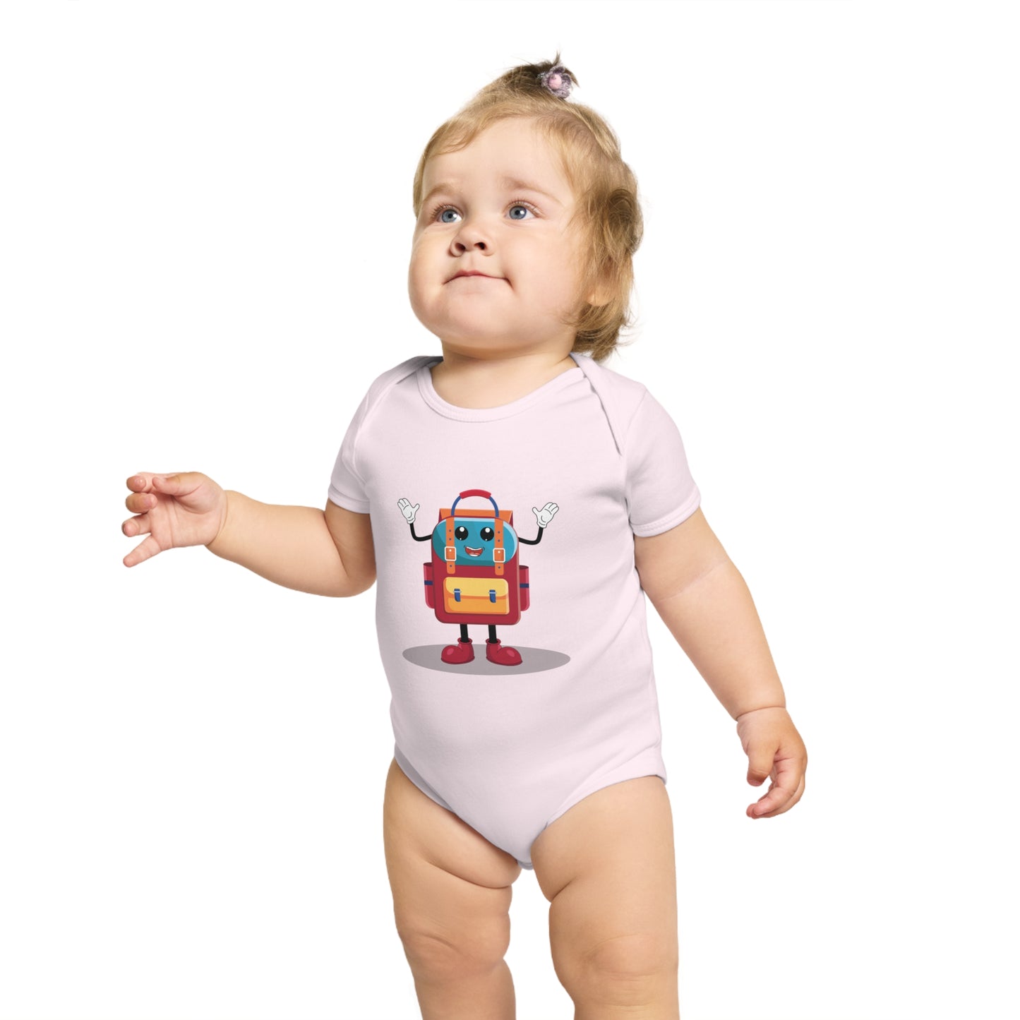 Cute Backpack Buddy Baby Bodysuit