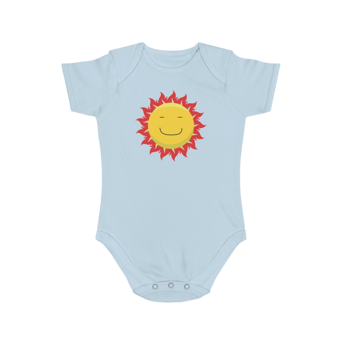 Happy Sun Vibes design baby bodysuit
