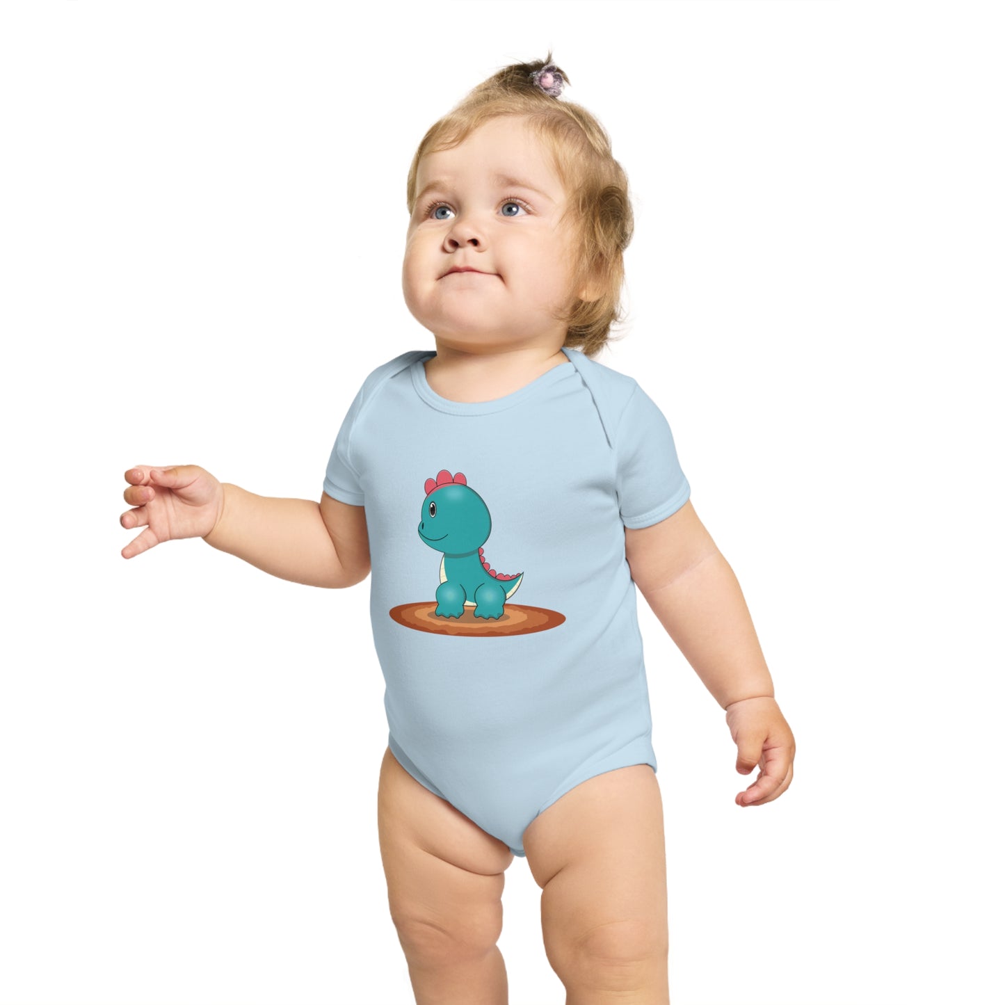 Cute Dinosaur Short Sleeve Baby Bodysuit - Perfect Gift for Baby Showers