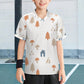160GSM White Forest Pattern Kids' Soccer Jersey