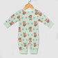 Cute Fox Print Long Sleeve Baby Romper | Custom AOP