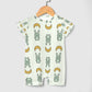 Cute Cotton Baby Bunny & Moon Short Sleeve Romper