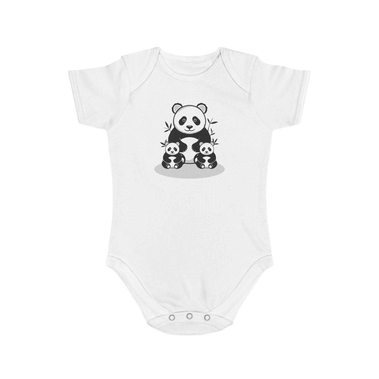 Panda Family Love design baby  bodysuit