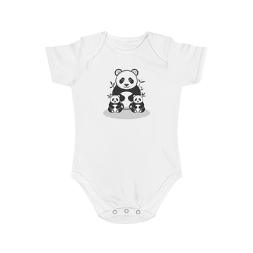 Panda Family Love design baby  bodysuit