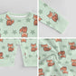 Cute Fox Print Long Sleeve Baby Romper | 180gsm