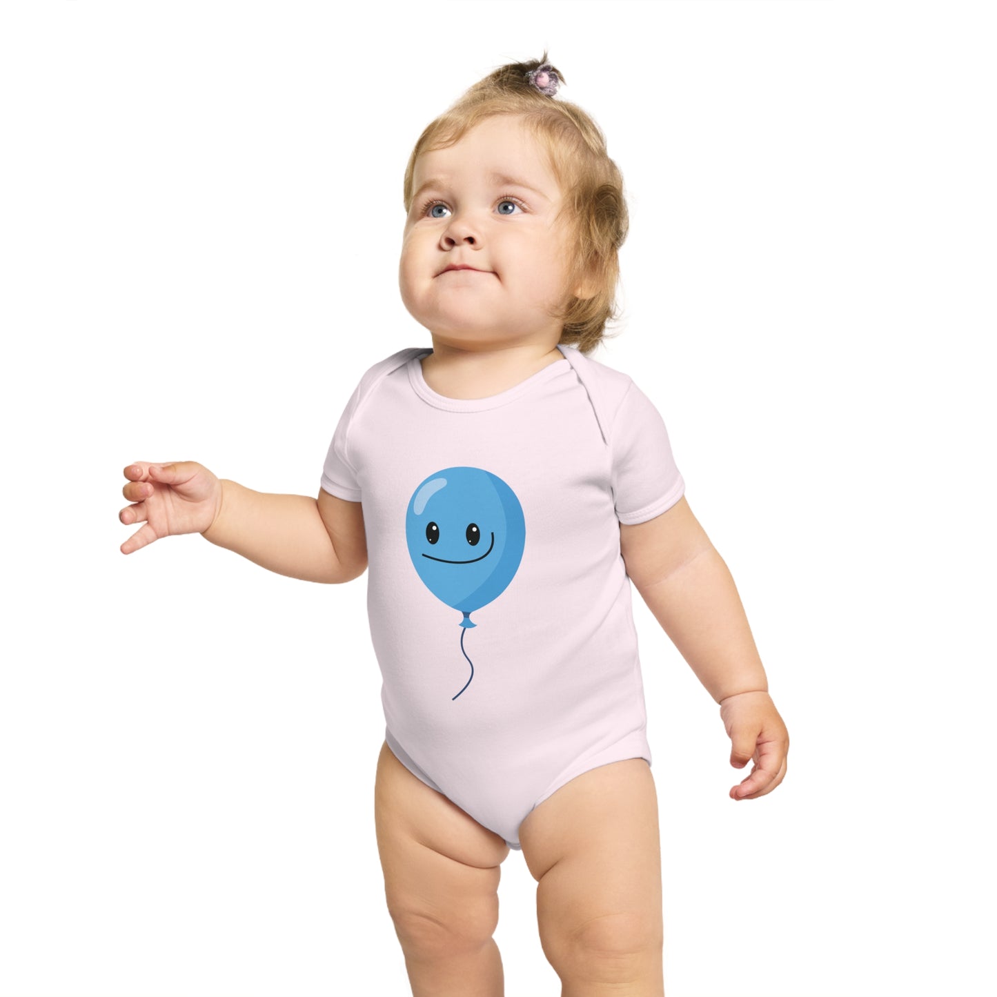 Playful Blue Balloon Baby Bodysuit
