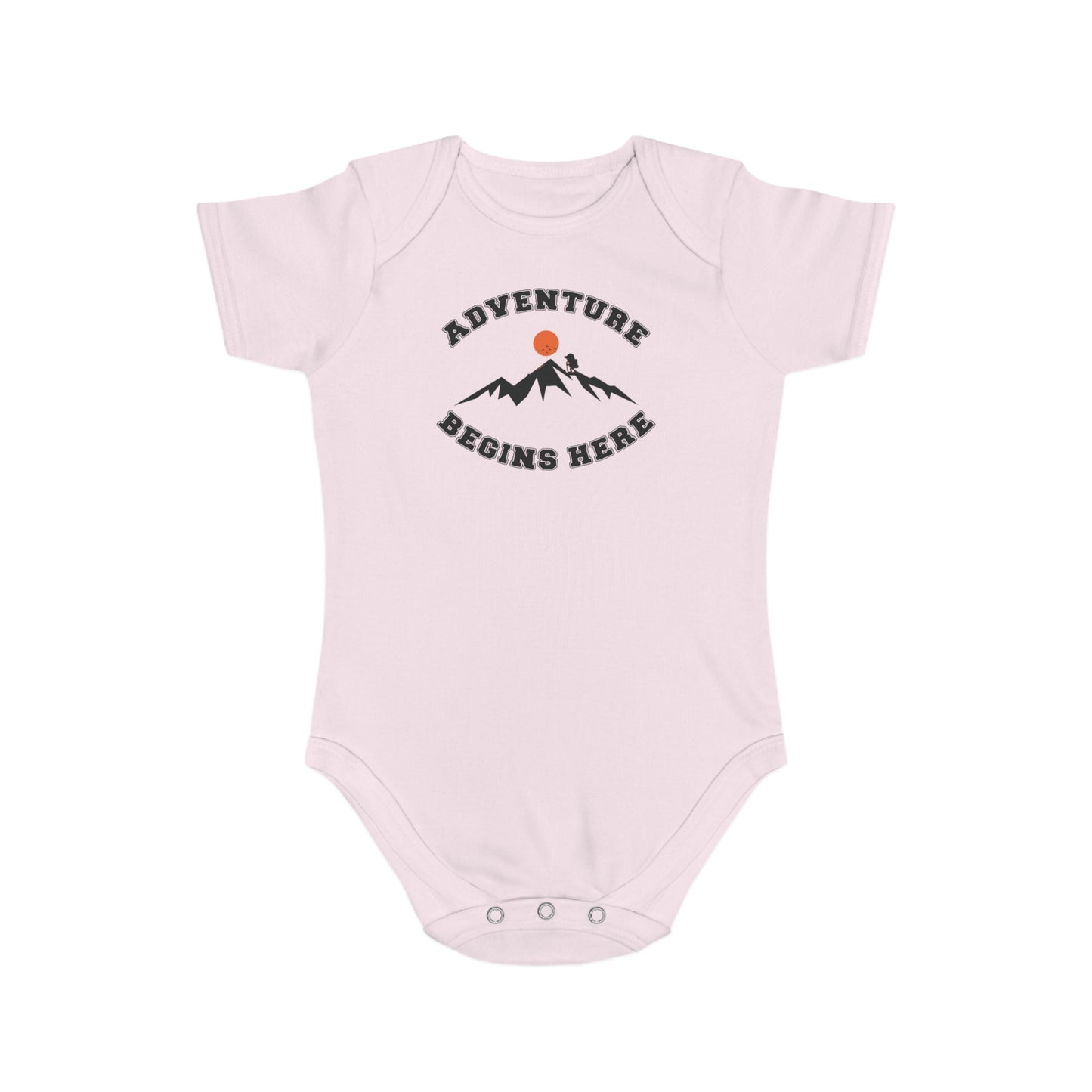 Adventure Begins Here Baby Bodysuit