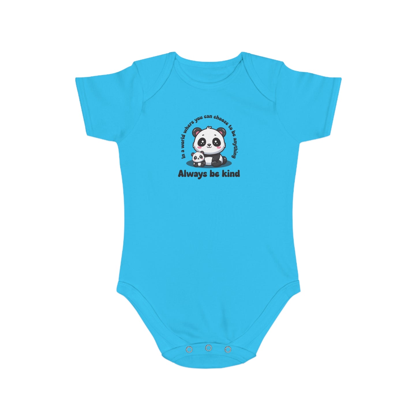 Cute Panda Love design baby bodysuit