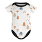 Baby White Forest Pattern Cotton Bodysuit