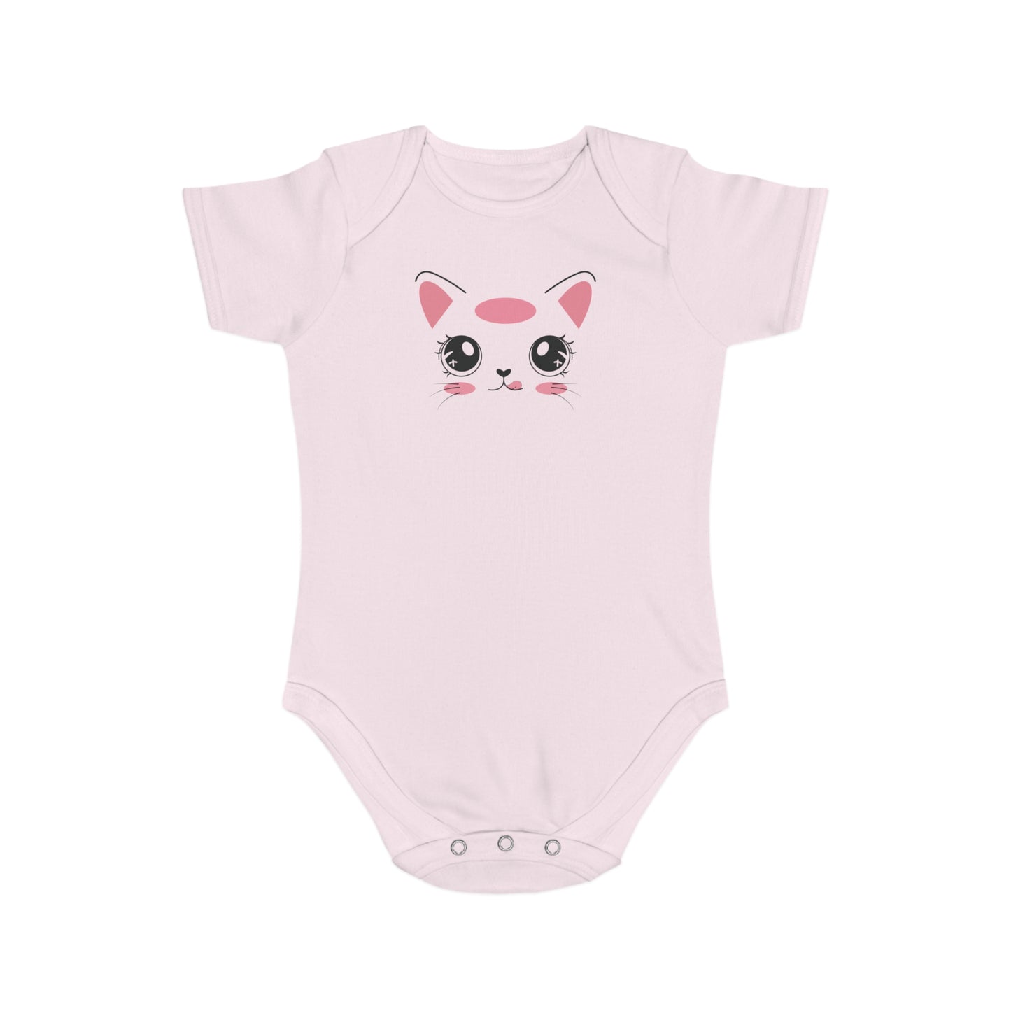 Kawaii Kitty Face design baby bodysuit