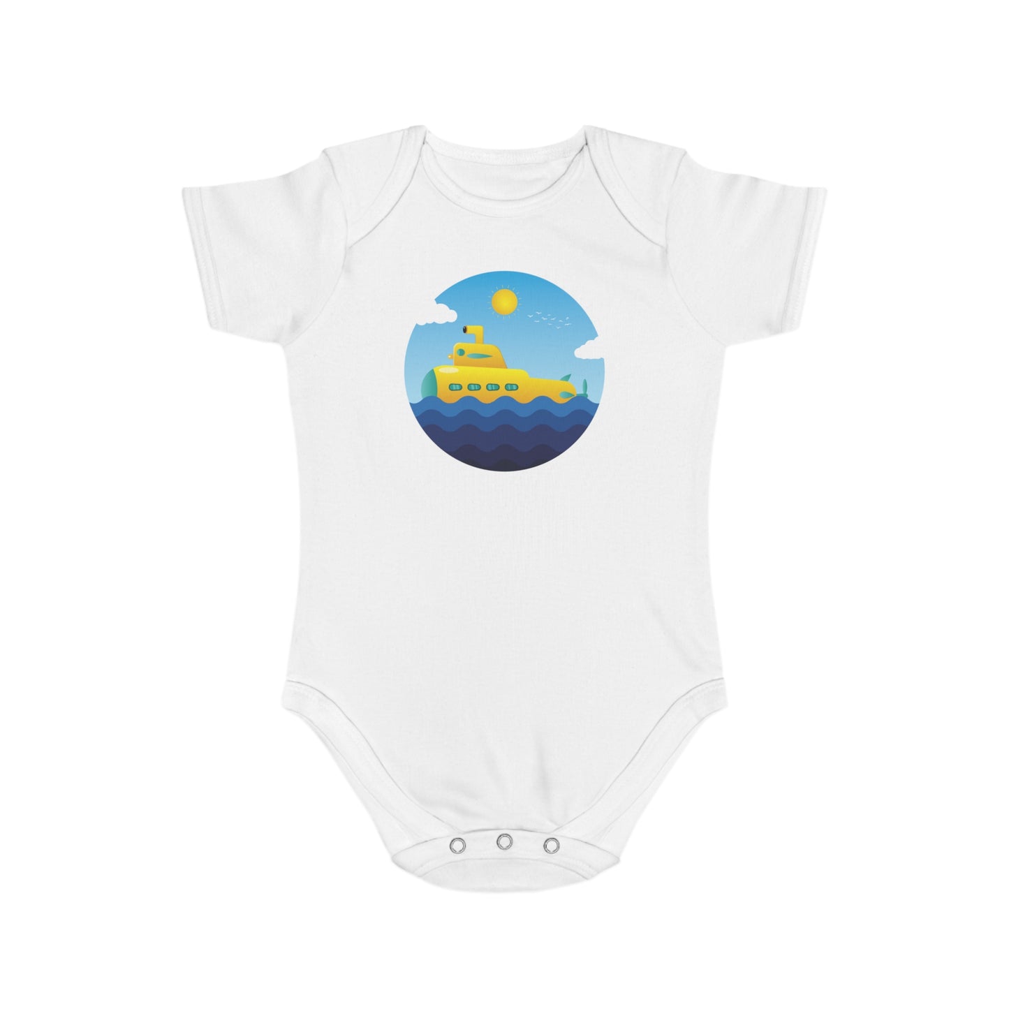 Sunny Submarine design baby  bodysuit