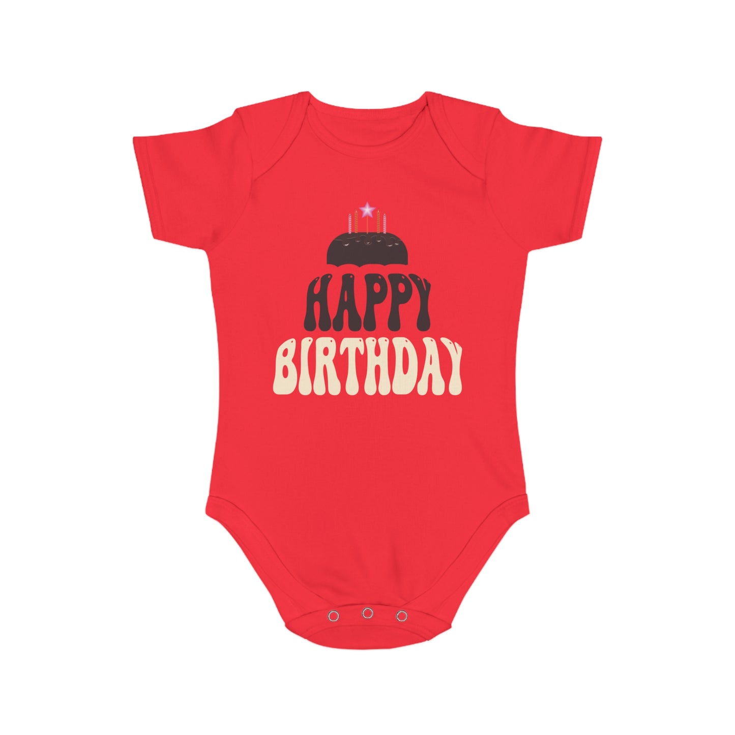 Birthday Vibes design baby bodysuit for birthday gift