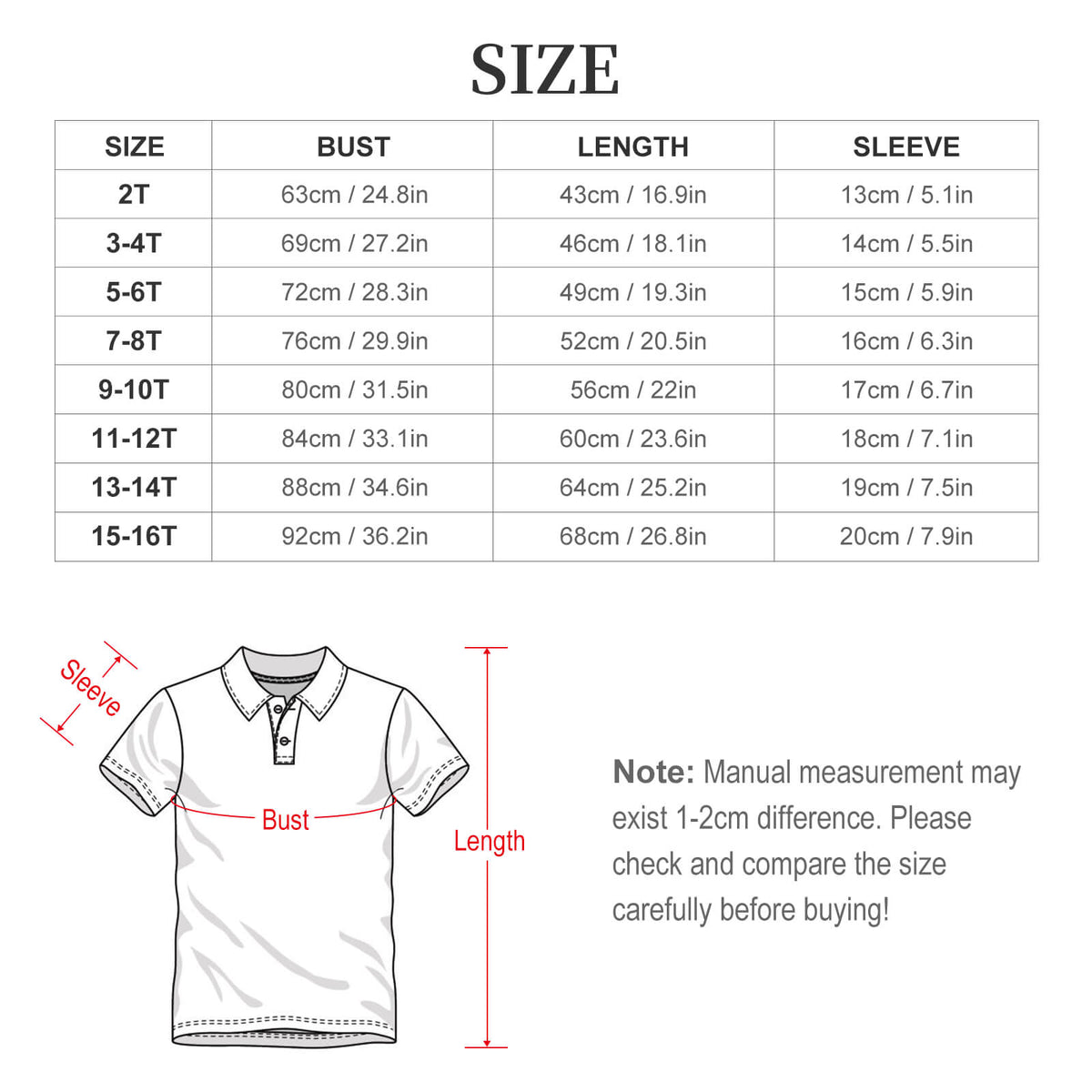Kids' Cute Elephant Print Polo Shirt – Light Blue