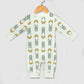 Cute Bunny & Moon Print Long Sleeve Baby Romper | 180gsm