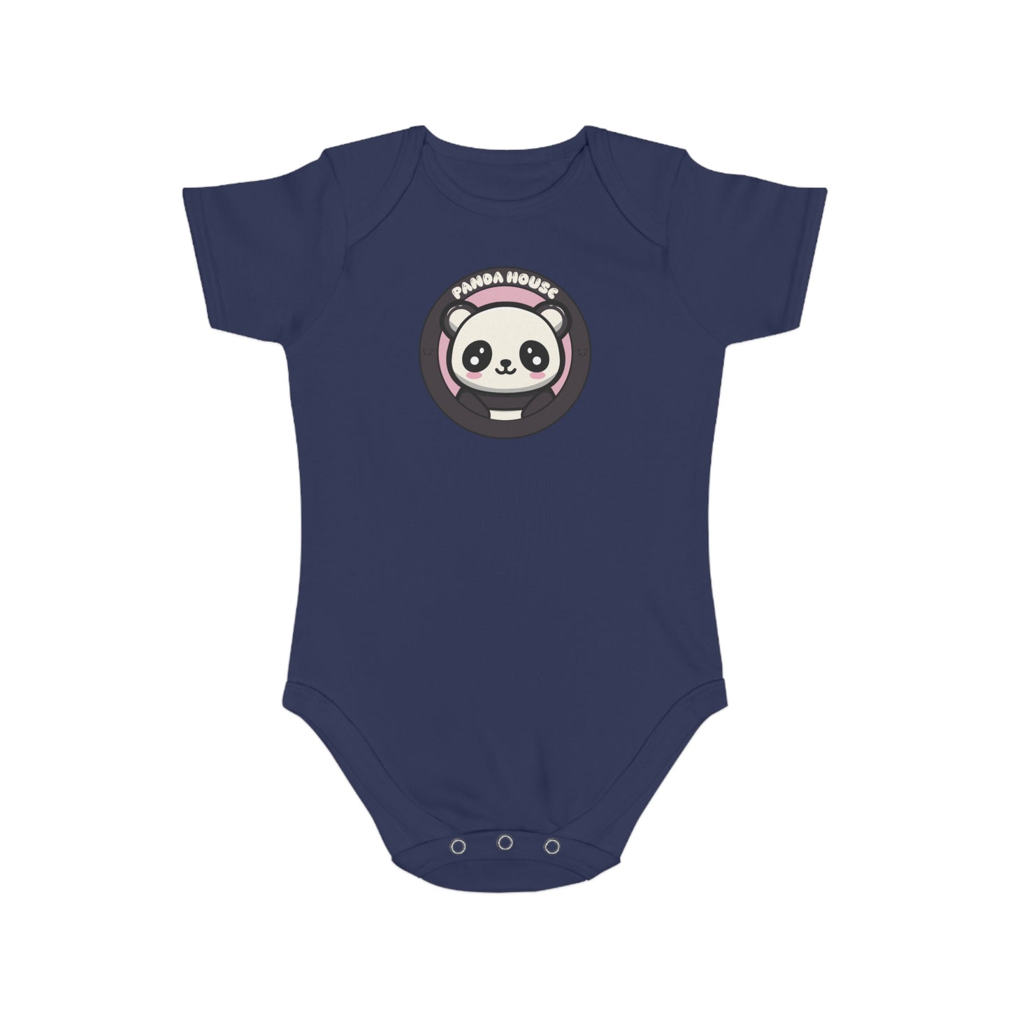 cute cartoon panda design baby bodysuit