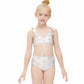 Girls' Geometric Print Tie-Shoulder 2-Piece Swimsuit