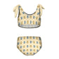 Cute Teddy Bear Tie-Strap Bikini Set for Girls | Custom AOP