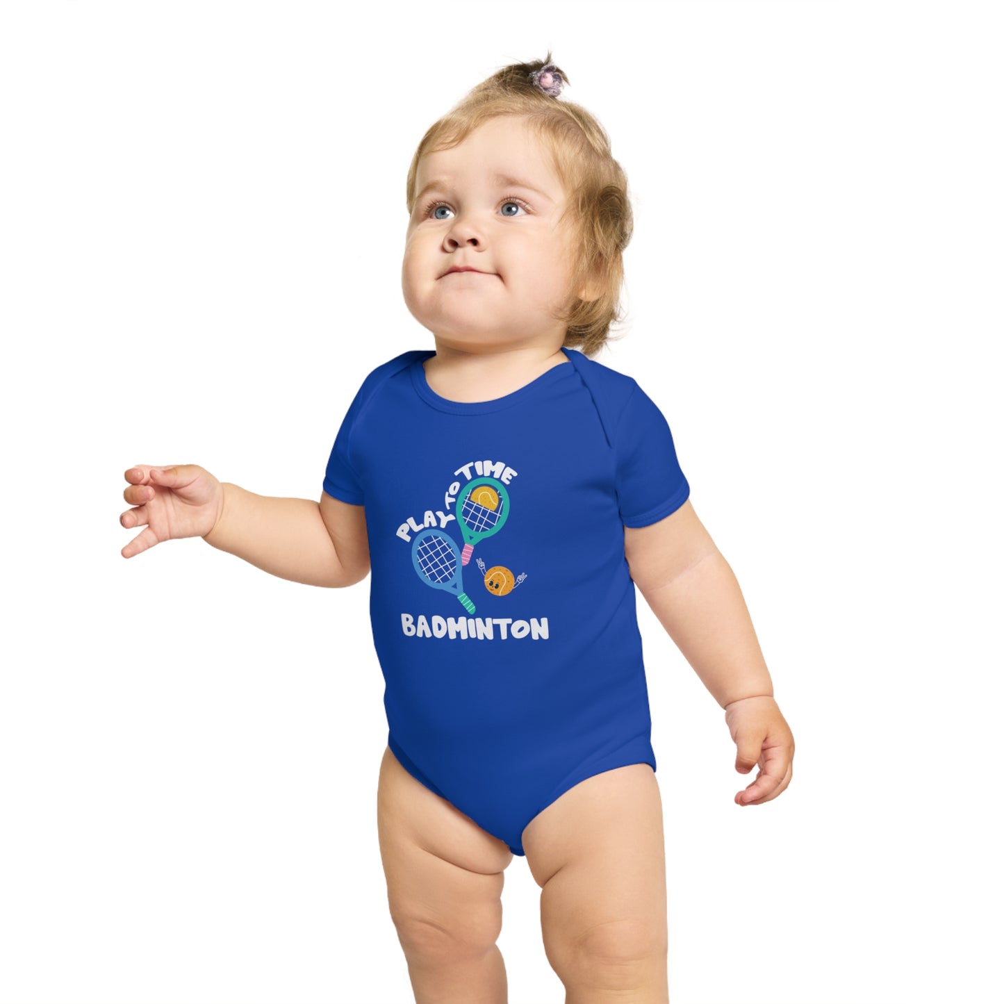 Badminton Love Cotton baby bodysuit