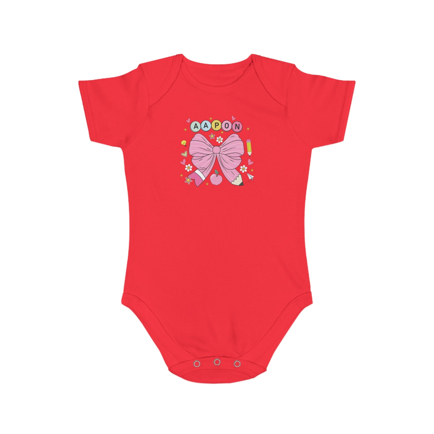 Pink Bow Magic design baby  bodysuit