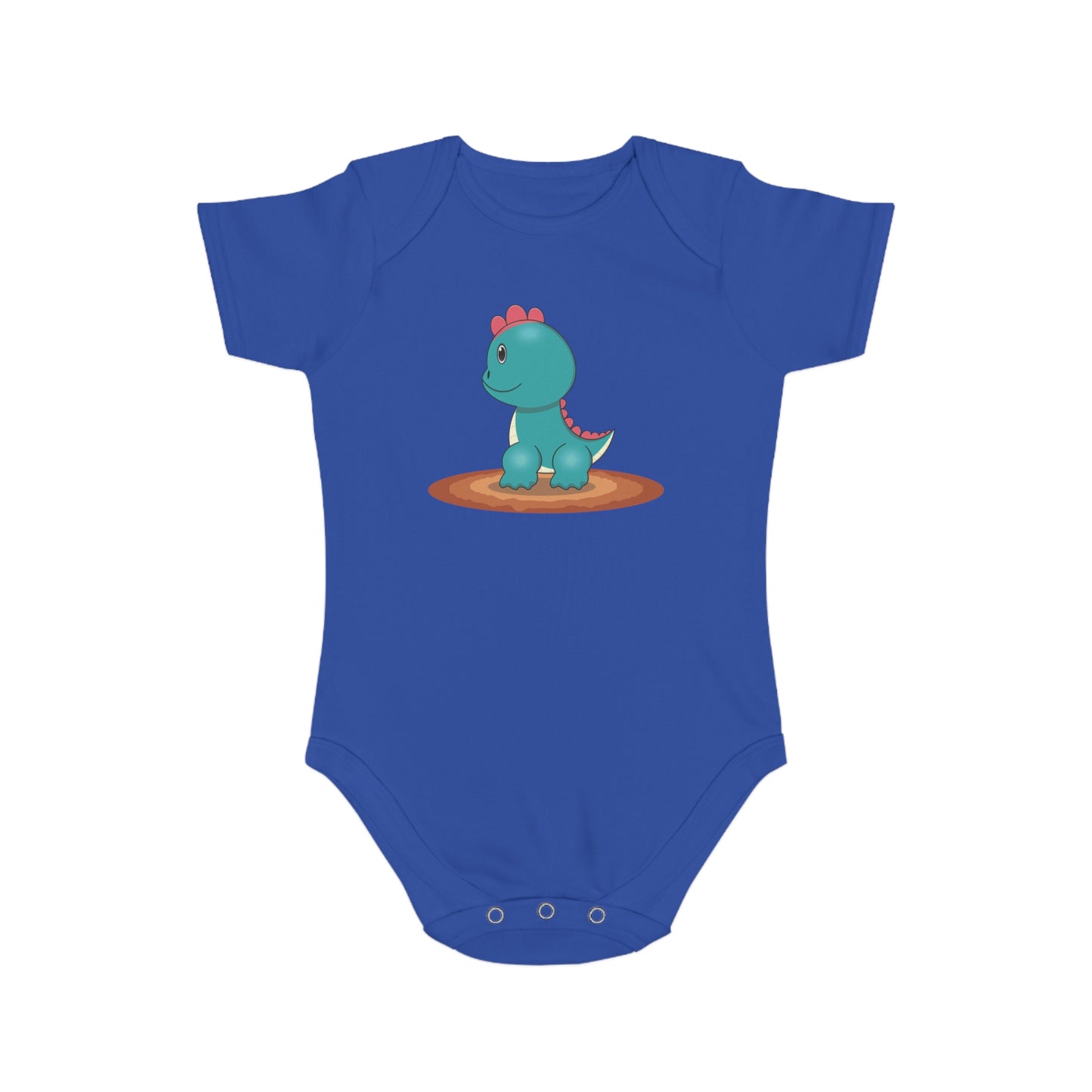 Cute Dinosaur Short Sleeve Baby Bodysuit - Perfect Gift for Baby Showers