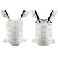Girls' Geometric Print Ruffle Trim One-Piece Swimsuit